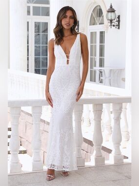 Hello Molly ‘YOUR DAY MAXI DRESS WHITE’